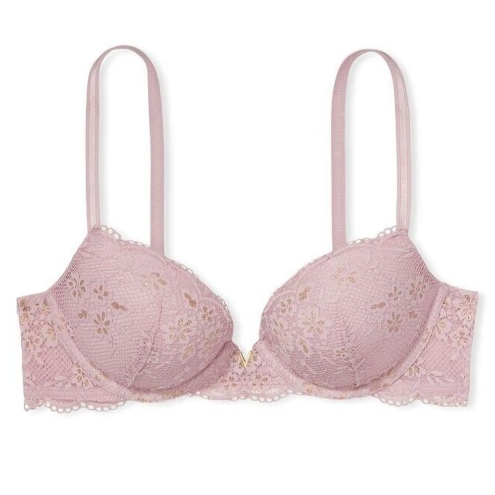 NWT VICTORIA’S SECRET 36D Love Cloud Bra Lavender Pink Purple | Lace Push Up